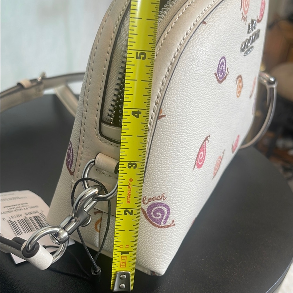 Coach White Crossbody Bag with Multicolor Accents - Picture 14 of 14